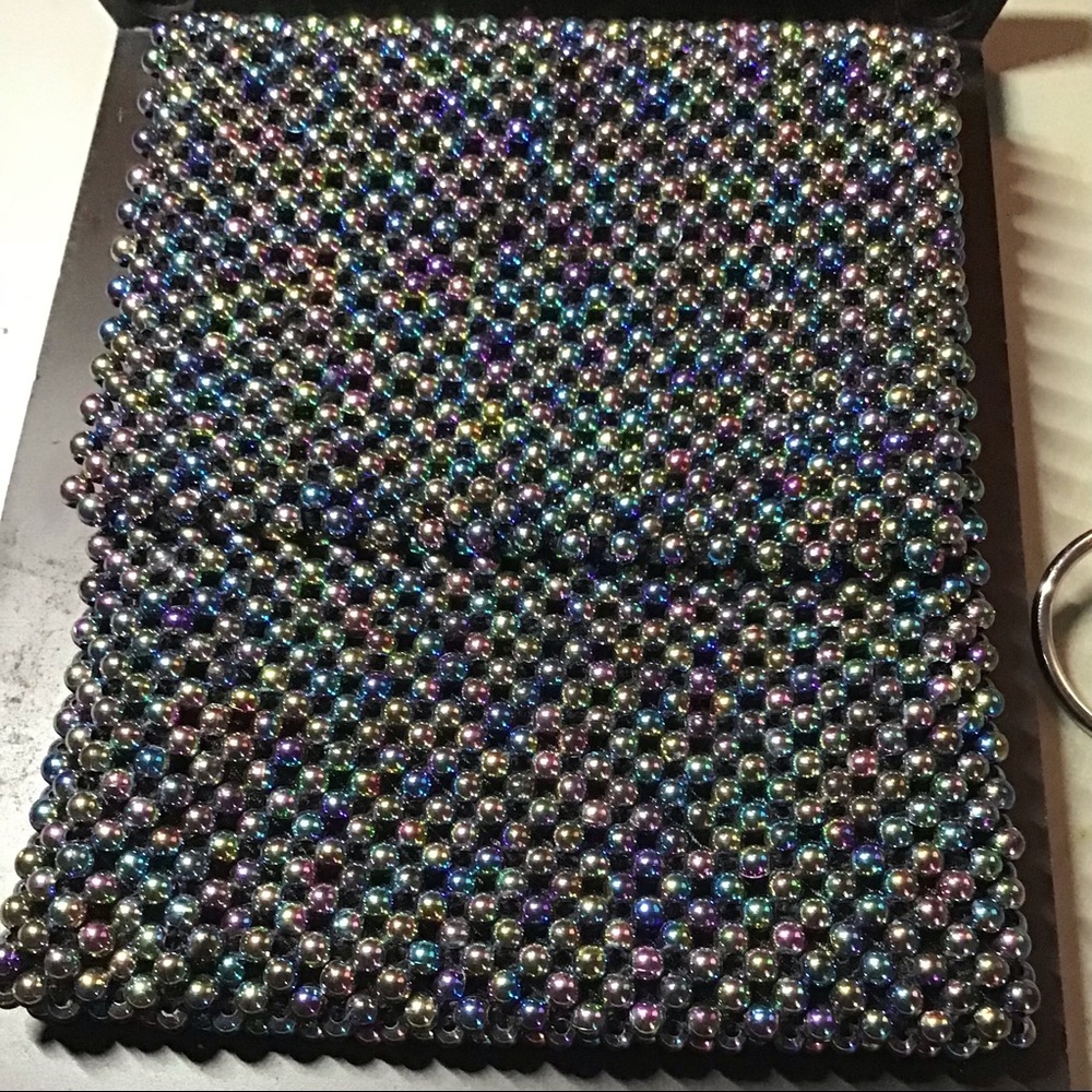 Vintage multicolored beaded clutch